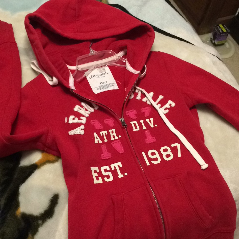 Red aeropostale hoodie